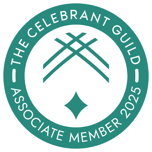 The Celebrant Guild Associate Member 2025 badge.